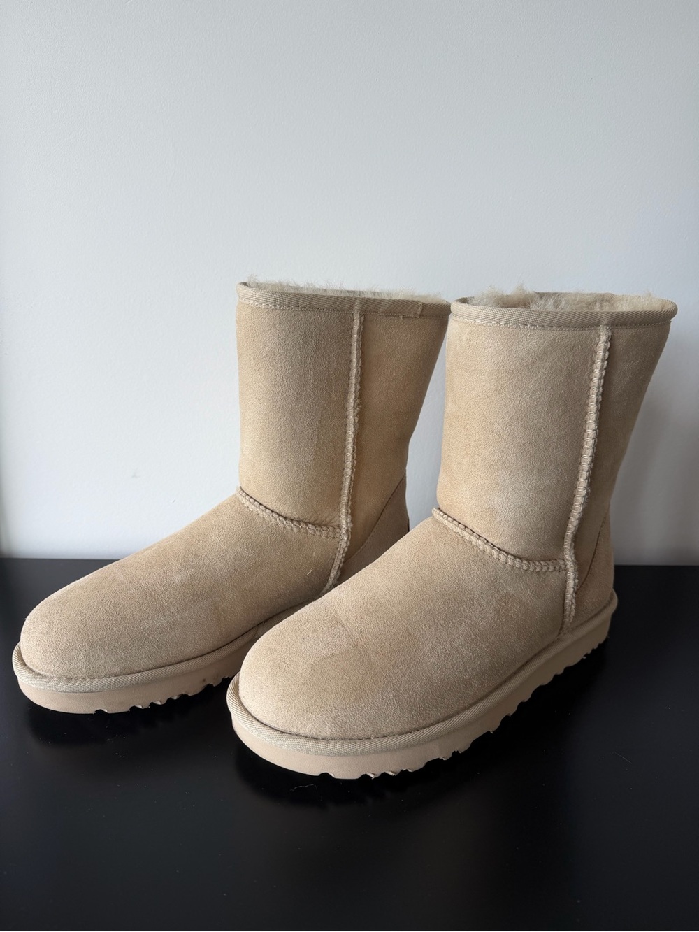 UGG Classic Short Suede Boots in Sand